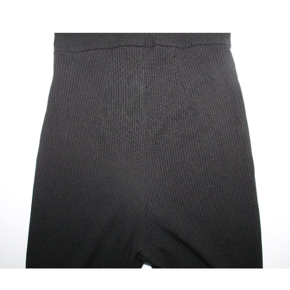 Reformation Chrissi Jumpsuit / Size 2 / Black Lace-Up Fitted Ribbed - Picture 8 of 10